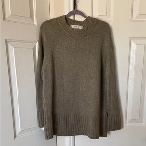 Zara Khaki Knit Pullover